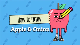 How to Draw Apple & Onion