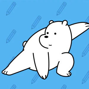 We Bare Bears: How to Draw Ice Bear