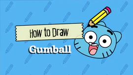 Jak narysować Gumballa